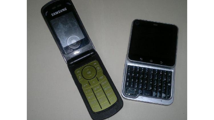 LIQUIDO DOS CELULARES COMPLETOS SAMUNG MP3 Y MOTOROLA BLUR