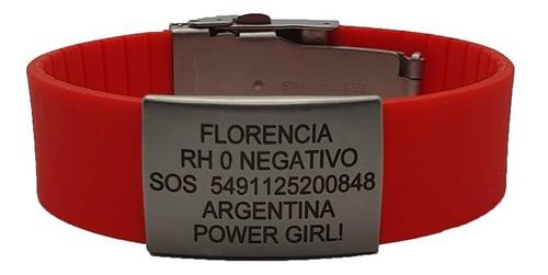 Pulsera De Alerta Médica Personalizada. Alergias