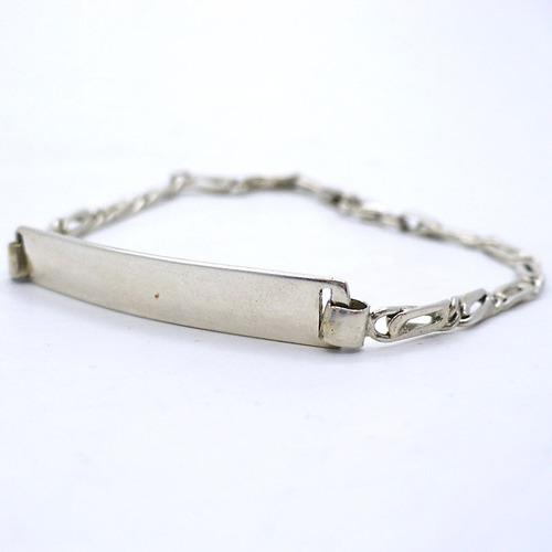 Pulsera De Plata 925 Hombre Mujer Incluye Grabado