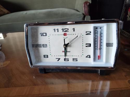 Reloj Despertador C/ Termómetro, Hoffman Vintage Retro