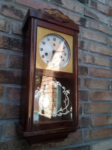 T-antiguo Reloj Pared Funcionando Años 60/70 Made In China