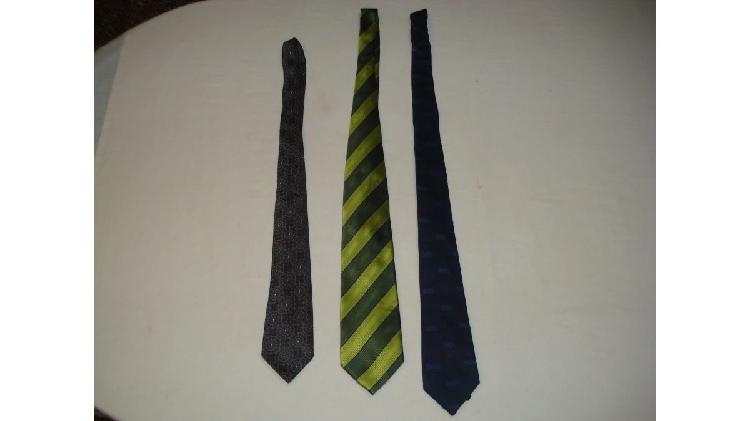 lote de 3 corbatas usadas lindas
