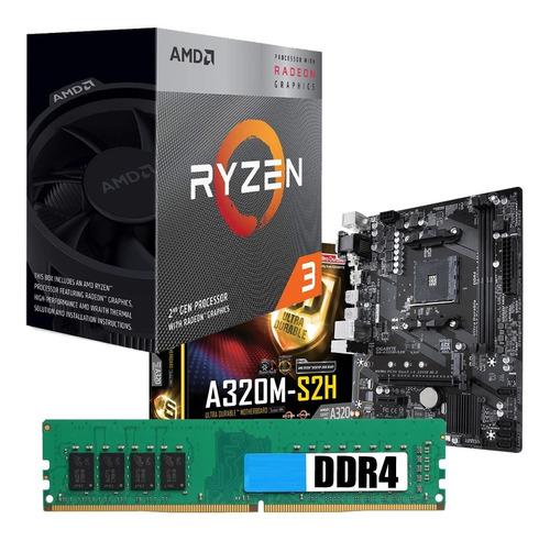 C140 Combo Actualizacion Amd Ryzen 3 3200g A320 4gb Xellers2