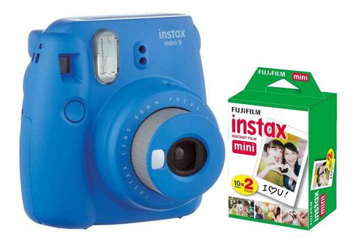 Camara Fuji Instax Mini 9 Azul Polaroid 20 Fotos Cuotas