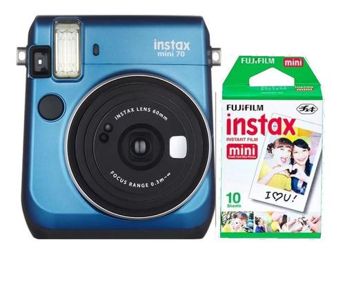 Cámara Fujifilm Instax Mini 70 Azul 10 Fotos Cuotas