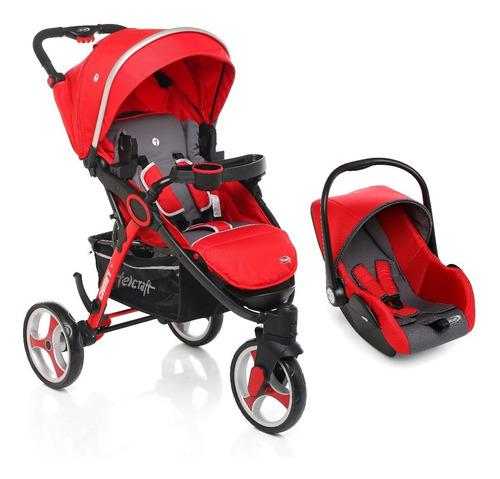 Cochecito Bebé Travel System 3 Ruedas Jogger C/huevito Auto