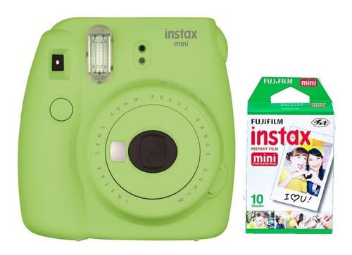 Fuji Instax Mini 9 Verde Lima Tipo Polaroid 10 Fotos Nueva