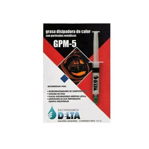 Grasa Disipadora Delta Gpm-5 Particulas Metalicas 5c Jeringa