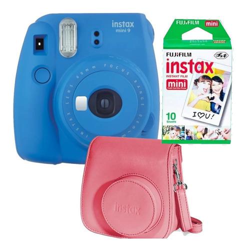 Instax Mini 9 Azul Cobalto 10 Fotos Carterita