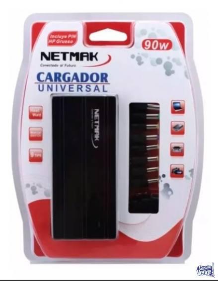 CARGADOR UNIVERSAL NOTEBOOK NETMAK - NM-1187 90W