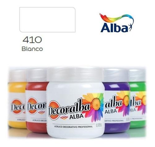 Alba 5631 Acrílico Decoralba X 200 Ml - 410 Blanco