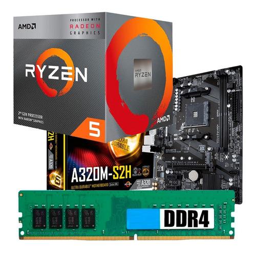 C138 Combo Actualizacion Amd Ryzen 5 3400g + A320 + 8gb 2