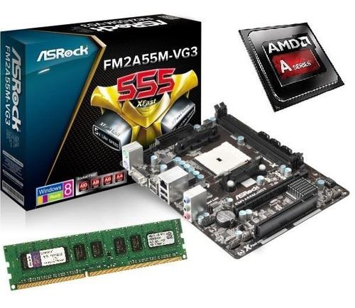 Combo Actualizacion Pc - Asrock + A6 X2 + 4gb - En La Plata