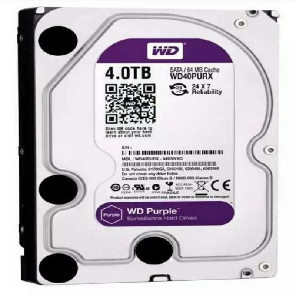 Disco Rígido Pc 4TB Wd Purple Ideal Seguridad Dvr