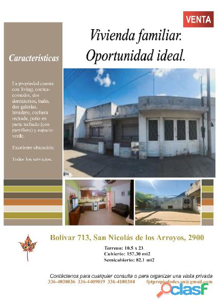 Dueño vende casa en excelente ubicación de San Nicolás de