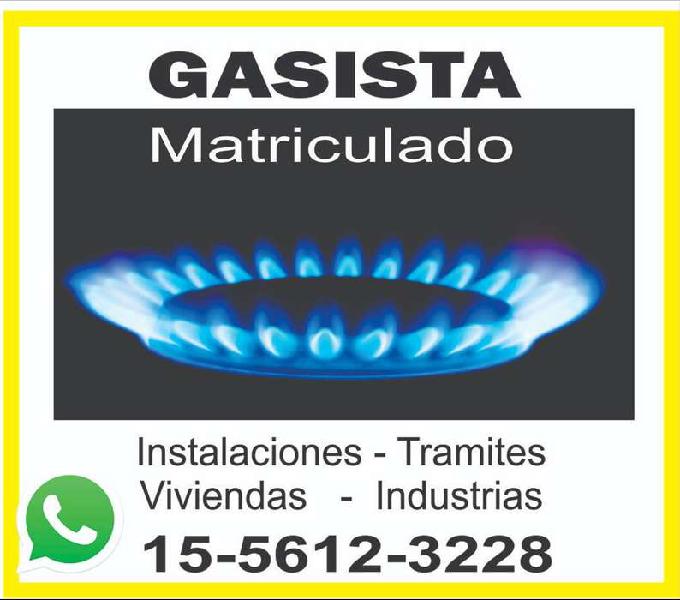 GASISTA MATRICULADO ( ZONA NORTE )