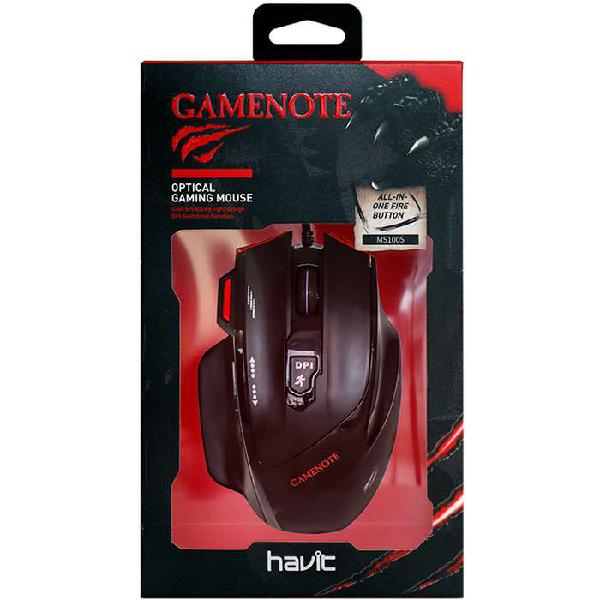 MOUSE WIRED GAMING BLACK MS1005 codigo 2999