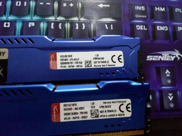 Memoria RAM DDR3 8 GB Fury Hyperx