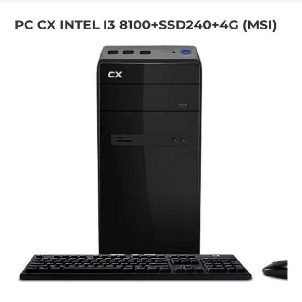 PC CX INTEL I3 8100 4gb ram