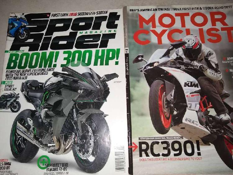 Revista (2) Motos Sport Rider 300hp+ Motor Cyclist BMW