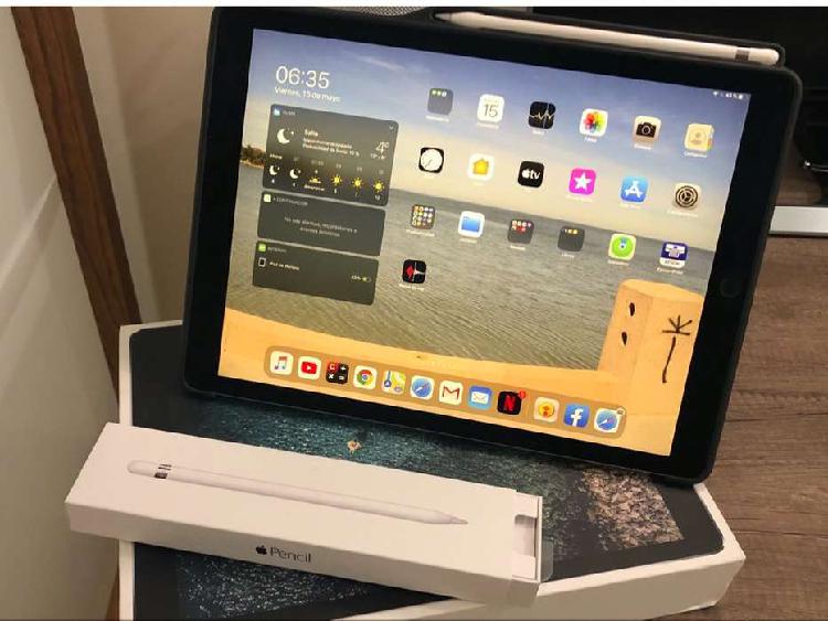 iPad Pro 2gen 12.9, 64 Gb, con cover y Apple Pencil