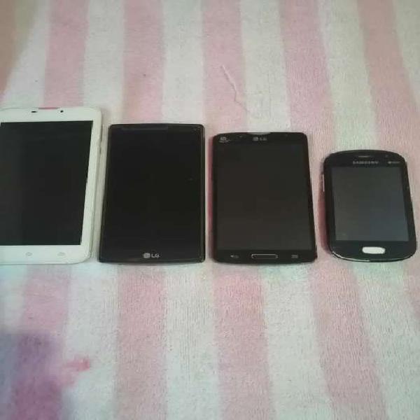 4 celulares para repuesto