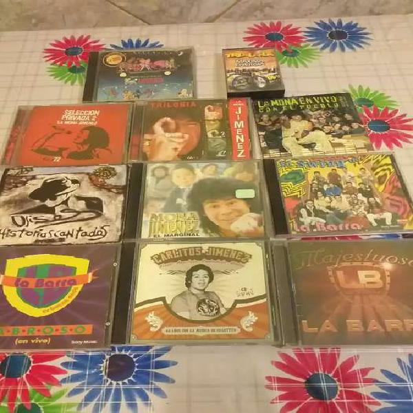 CD varios 10 más 1 cassette la Mona. Rodrigo . La barra