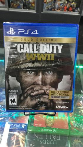 Call Of Duty Ww2 Gold Edition Ps4 Fisico Nuevo Sellado