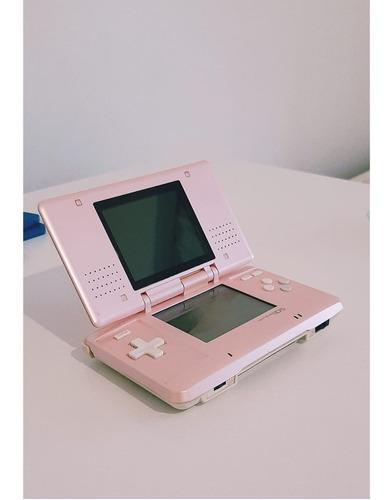 Nintendo Ds Rosa Como Nueva + Lote De Juegos.