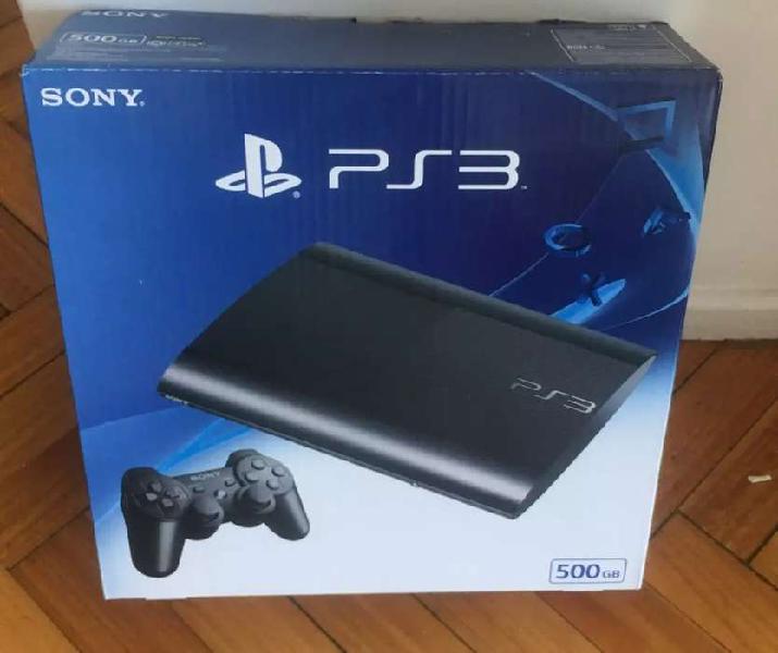PlayStation 3 500gb seminueva en caja, completa c/2