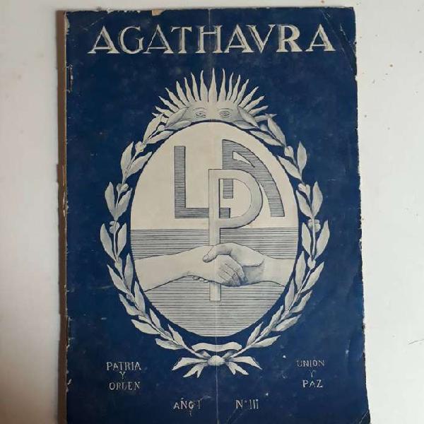 Revista AGATHAURA de Liga Patriótica Argentina. 1922