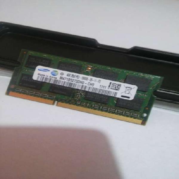 Vendo Memoria Ram DDR3 de 4 Giga 1333Mhz. para notebook