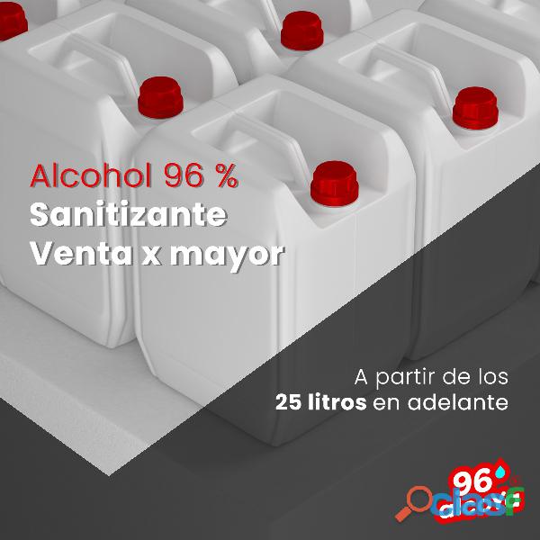 ALCOHOL ETÍLICO 96° VENTA A GRANEL Y ENVASADO. A PARTIR DE