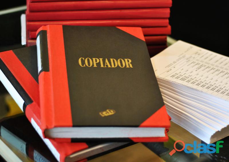 COPIADO DE LIBROS CONTABLES