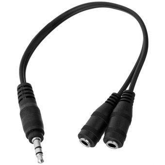Cable Audio Splitter 3.5mm MACHO A 2, 3.5mm HEMBRA Kolke