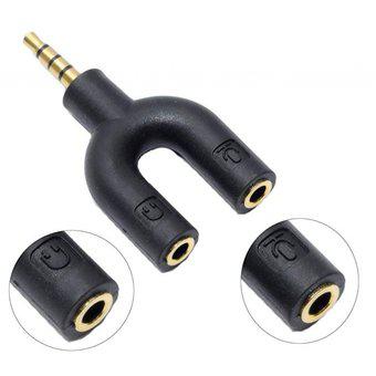 Kolke Adaptador Audio Plug 3,5mm A Mic Y Auricular Pc *