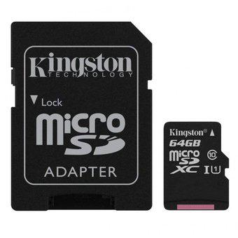 Memoria Micro Sd Xc 64gb Clase 10 Kingston 4k 80mbp Original