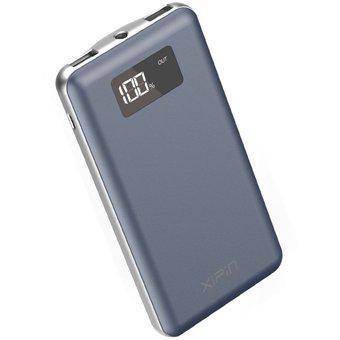 Power Bank 10000 Mah Led Indicador Linterna 2 Salidas- Azul