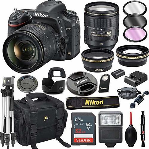 Camara Nikon D750 Dslr 24-120mm Vr Lente + 32gb Card Tripo