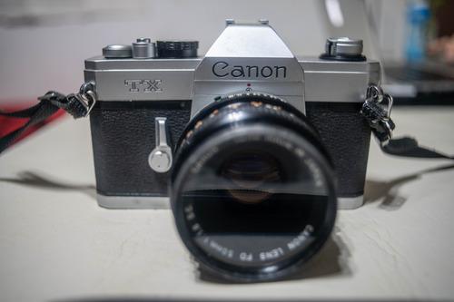 Cámara Canon Tx + Lente Canon Fd 50mm F/1.8 Sc Funcionando