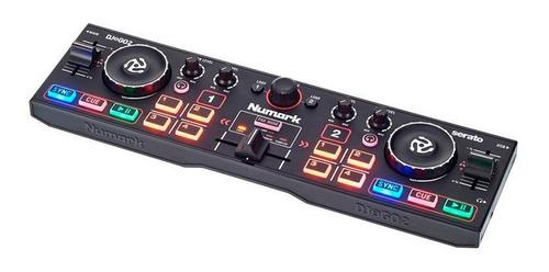 Controlador Dj Portatil Numark Dj2go2 Placa Sonido Mixer Usb