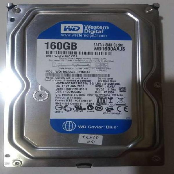 Disco Rigido Western Digital 160gb Sata