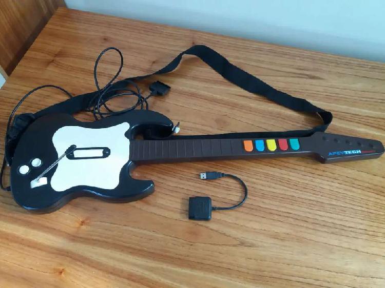 Guitarra Guitar Hero PS2 + adaptador