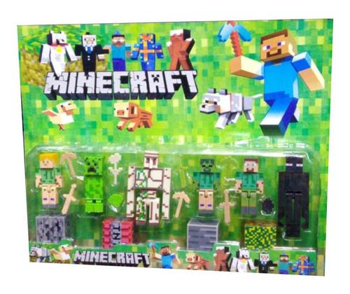 Minecraft Set X 6 Muñecos + Accesorios - Fair Play Toys