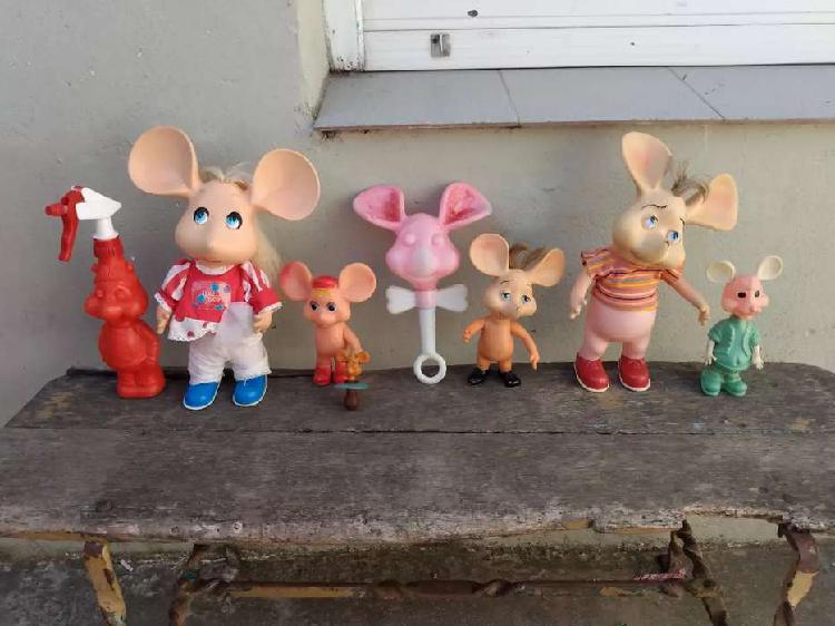 Muñecos del topo Gigio y rosita por unidad o lote