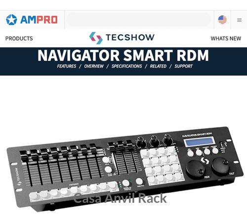 Tecshow Navigator Smart Rdm Consola Dmx-512 24 Equipos 26ch