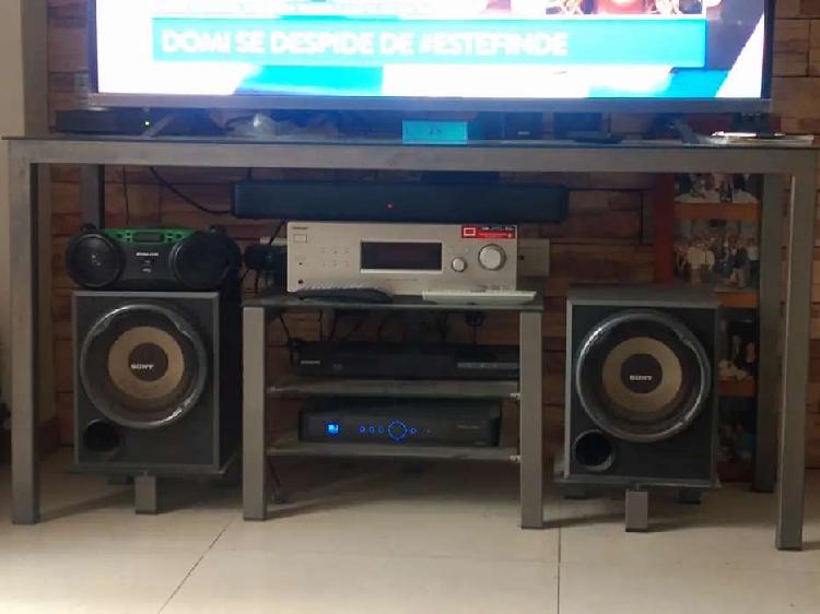 Vendo Home Sony 5.2 + mesa de caño y vidrio