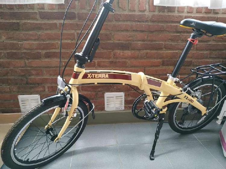 Vendo bicicleta plegable de aluminio X-Terra