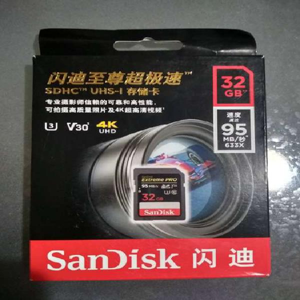 Vendo tarjeta de memoria sdhc SanDisk Extreme PRO. Nueva, en