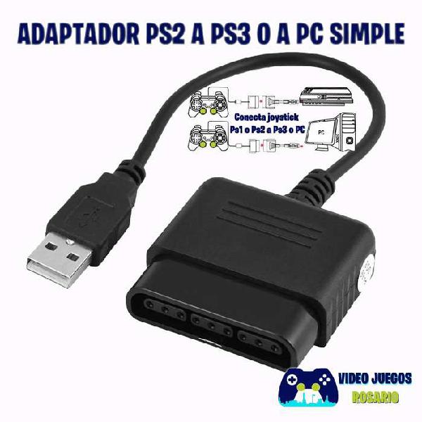 Adaptador Joystick Ps2 a Ps3 o PC USB Simple